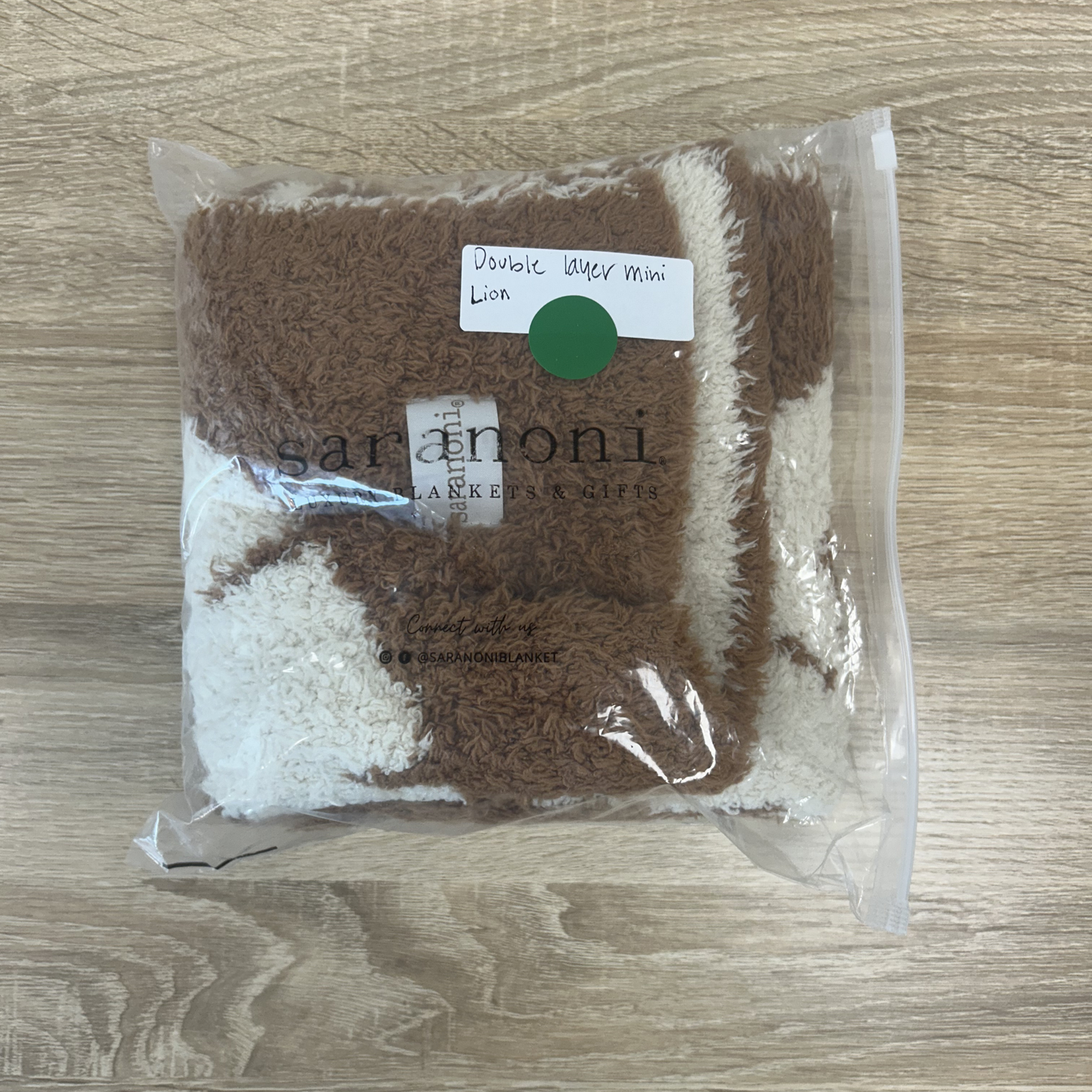 Lion Double-Layer Bamboni Mini Blanket