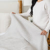 WAFFLE KNIT QUEEN BLANKETS - Saranoni