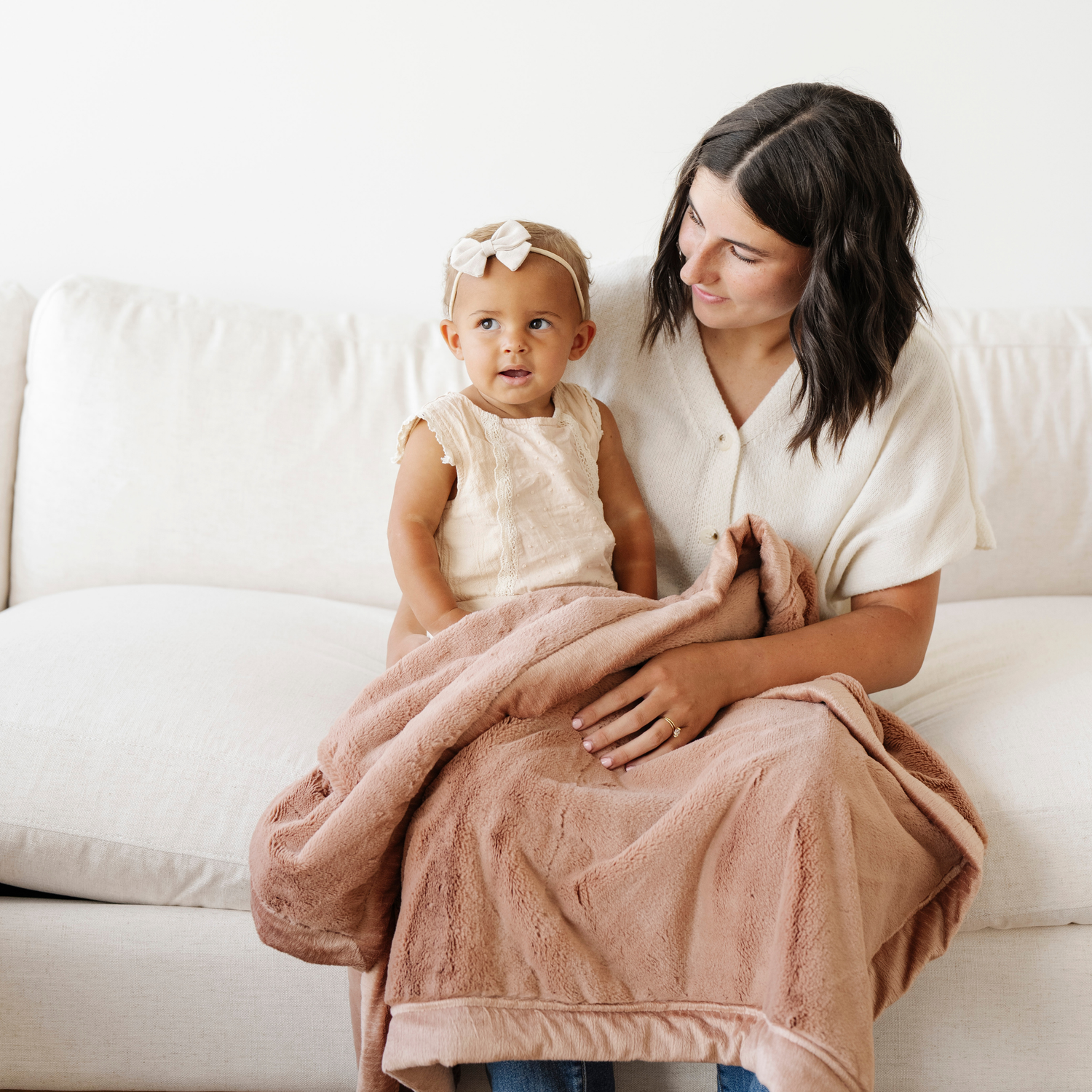 Rosy Lush Receiving Blanket