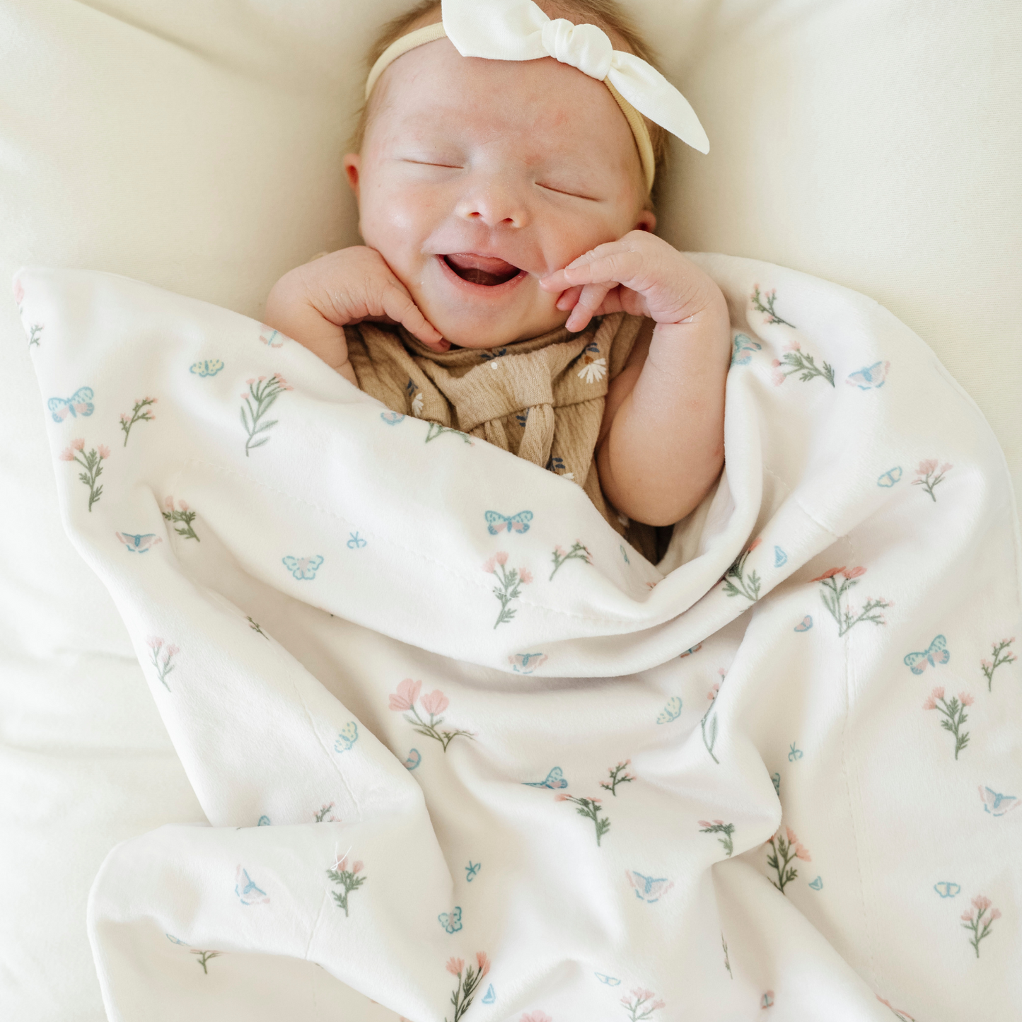 MINKY STRETCH RECEIVING BLANKETS