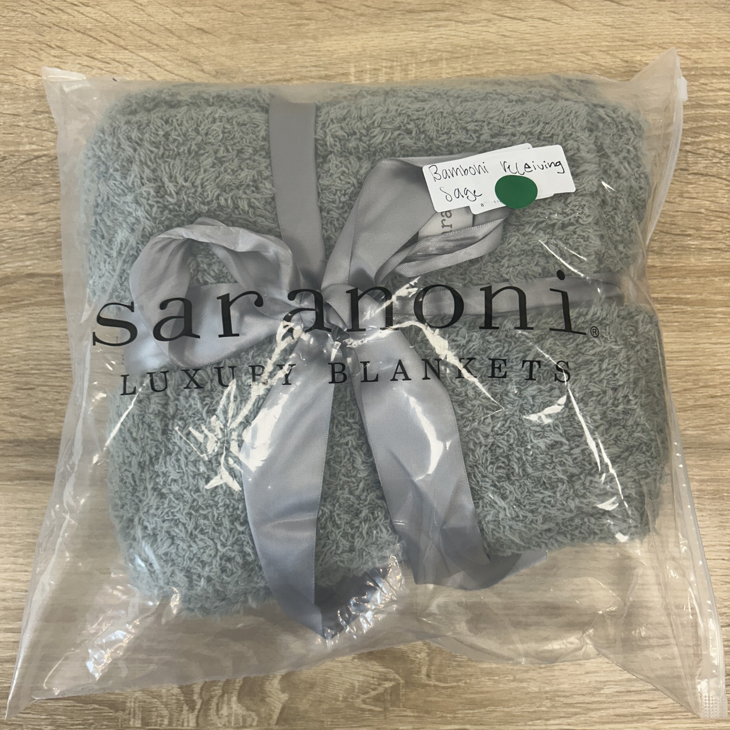 Sage Bamboni Receiving Blanket