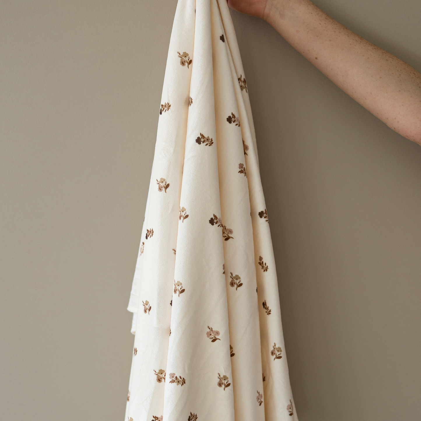 A floral minky stretch luxe swaddle. The perfect baby blanket for a newborn. 