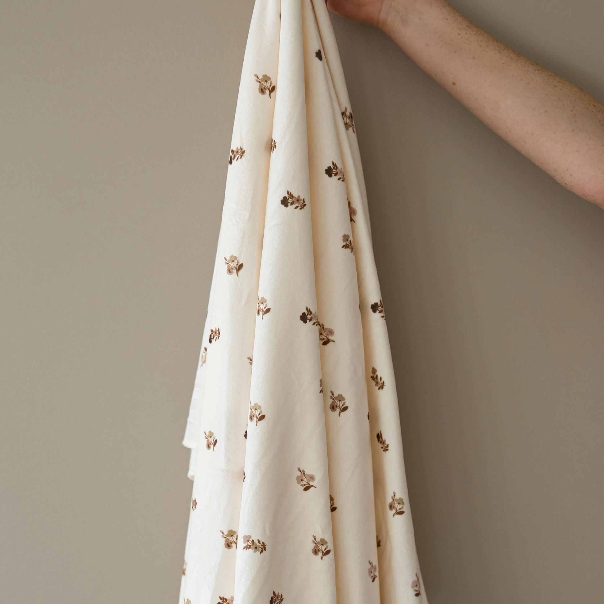 A floral minky stretch luxe swaddle. The perfect baby blanket for a newborn. 