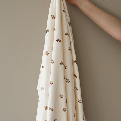 A floral minky stretch luxe swaddle. The perfect baby blanket for a newborn. 