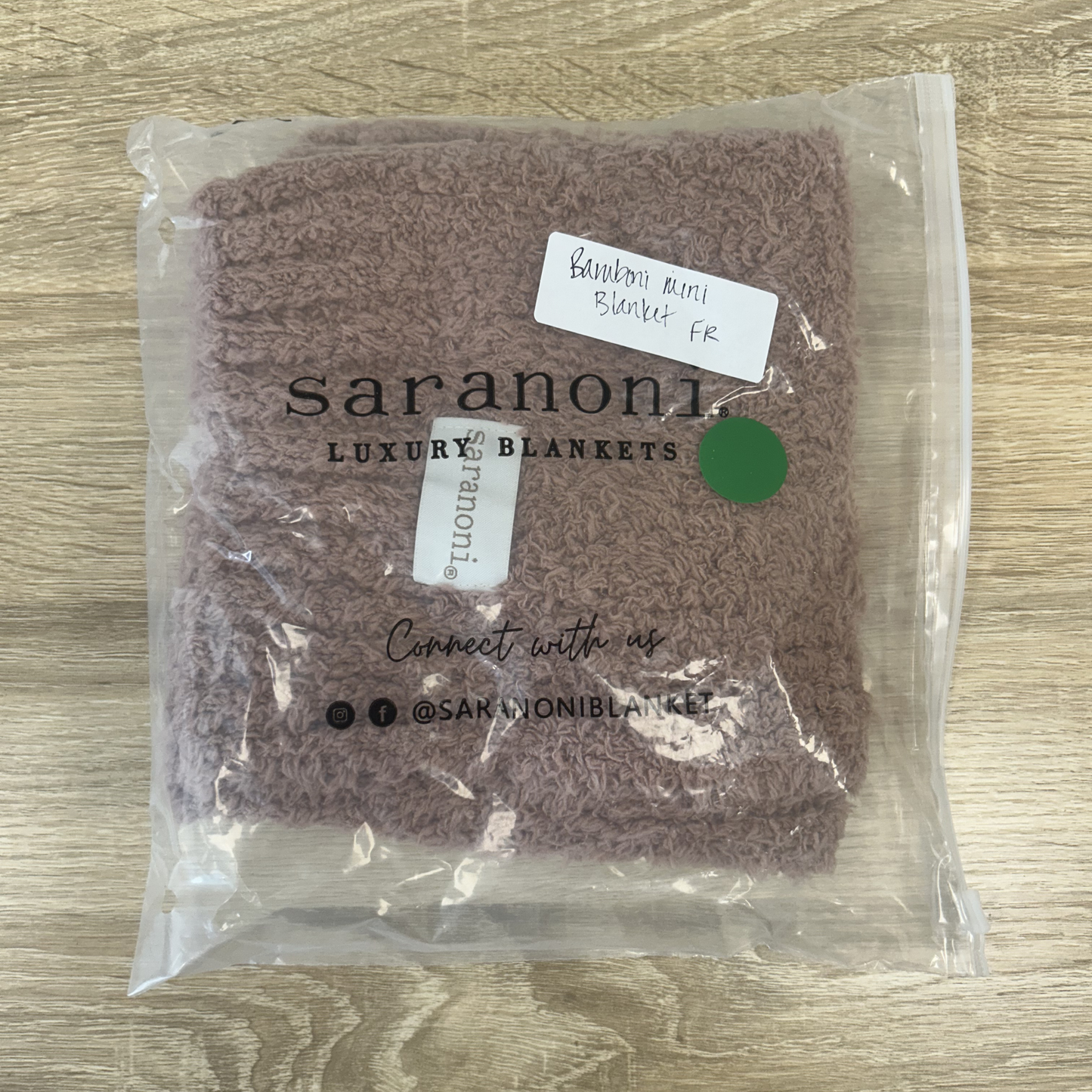 French Rose Bamboni Mini Blanket