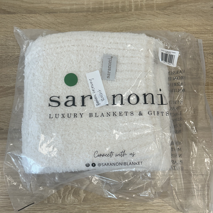 Ivory Bamboni Receiving Blanket