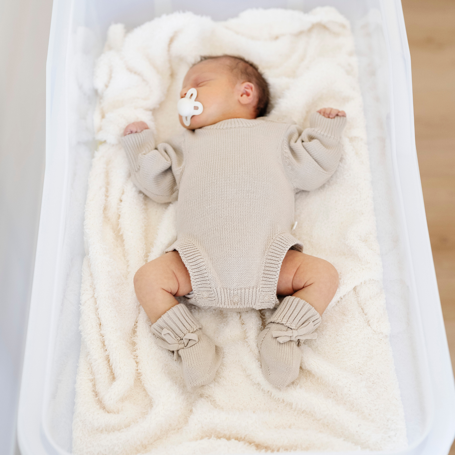 HEIRLOOM COTTON KNIT ROMPERS