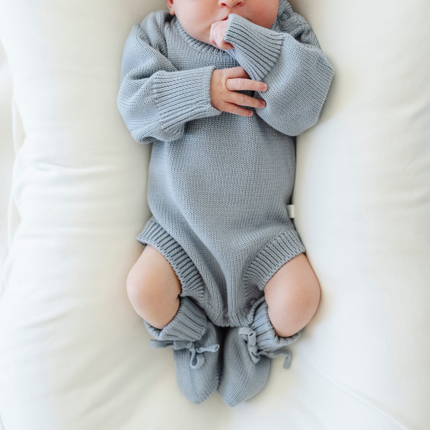 HEIRLOOM COTTON KNIT ROMPERS