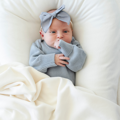 HEIRLOOM COTTON KNIT ROMPERS