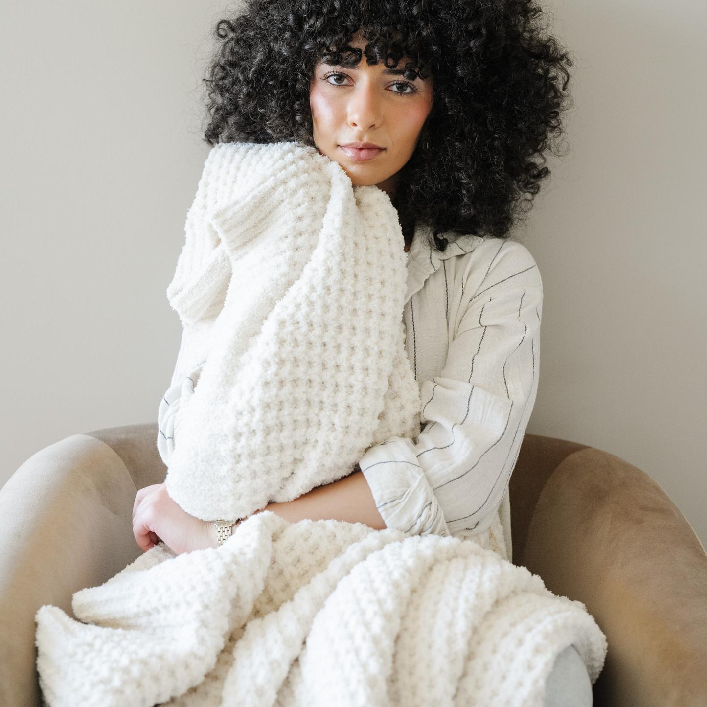 WAFFLE KNIT XL THROW BLANKETS