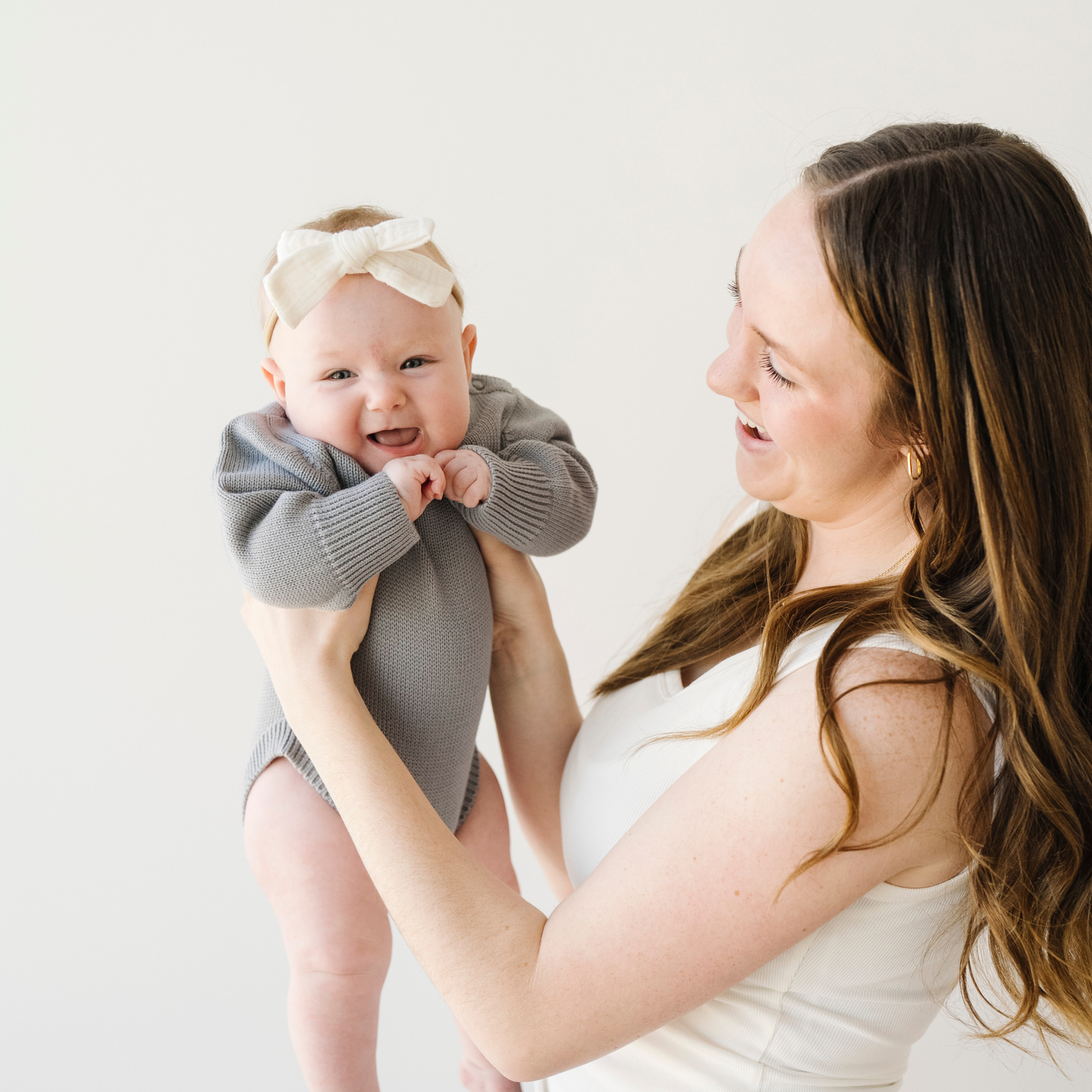 HEIRLOOM COTTON KNIT ROMPERS