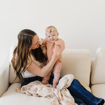 HEIRLOOM COTTON KNIT ROMPERS