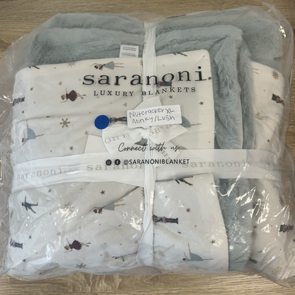 Nutcracker Minky/Faux Fur XL Blanket