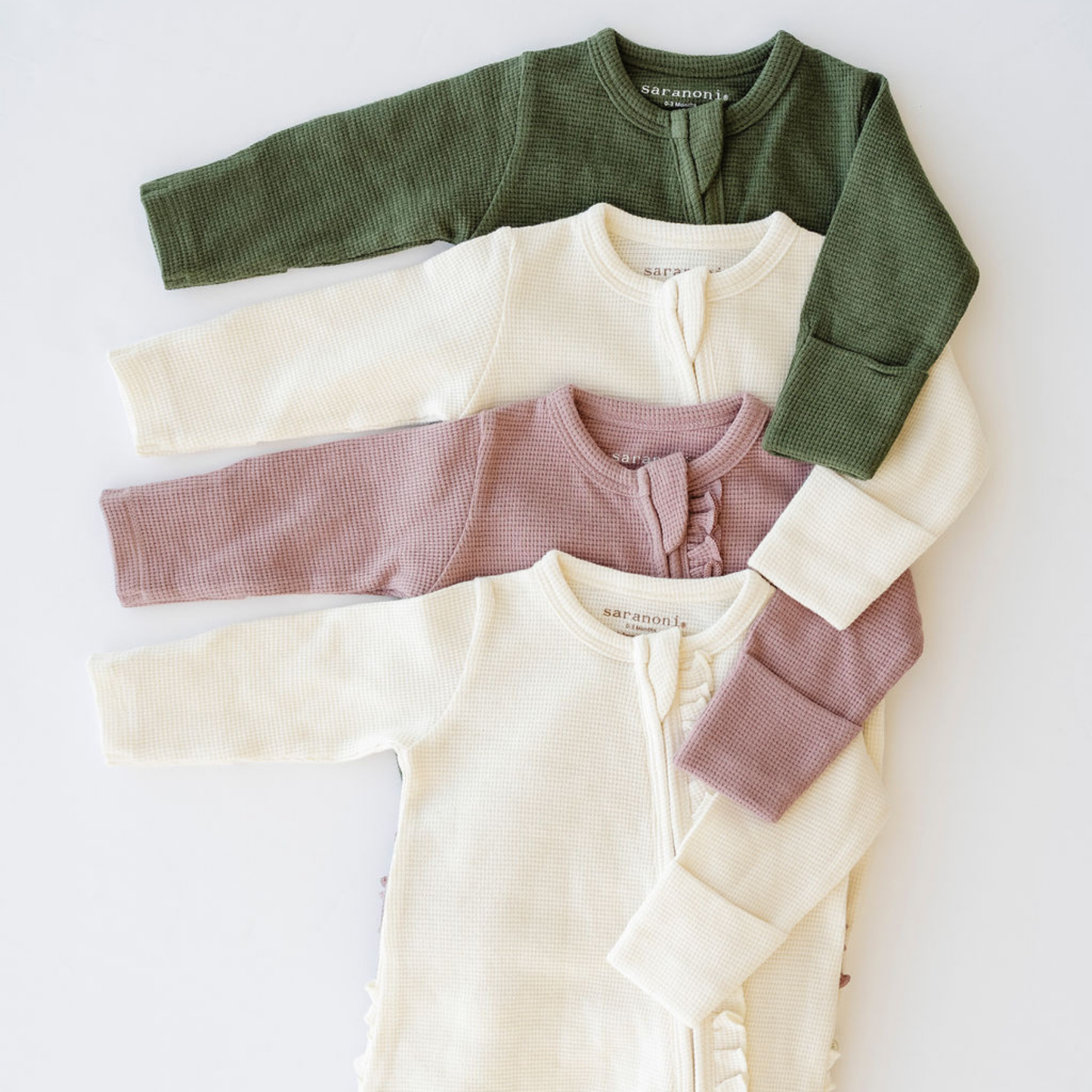 STRETCHY WAFFLE KNIT OUTFITS