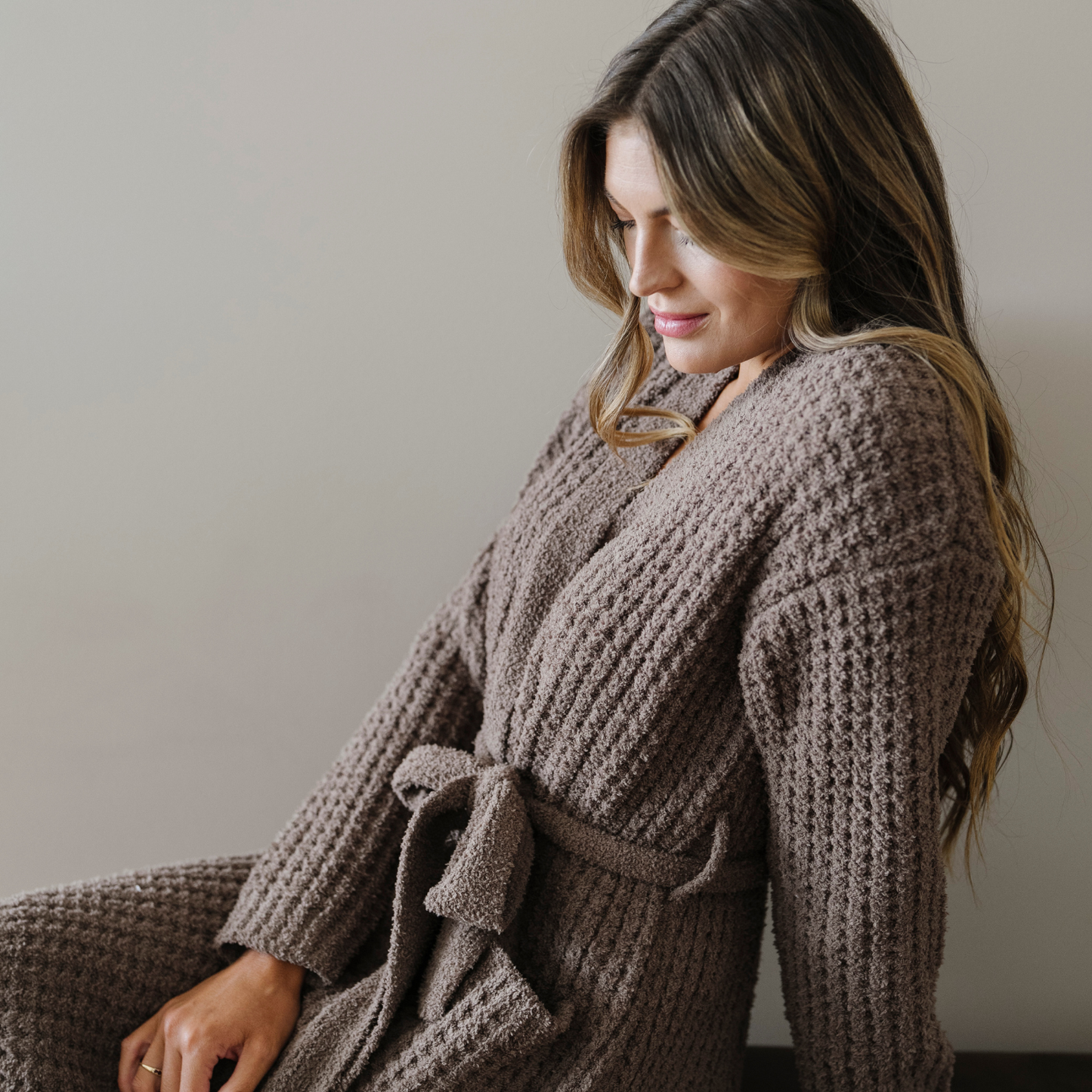 WAFFLE KNIT ROBES