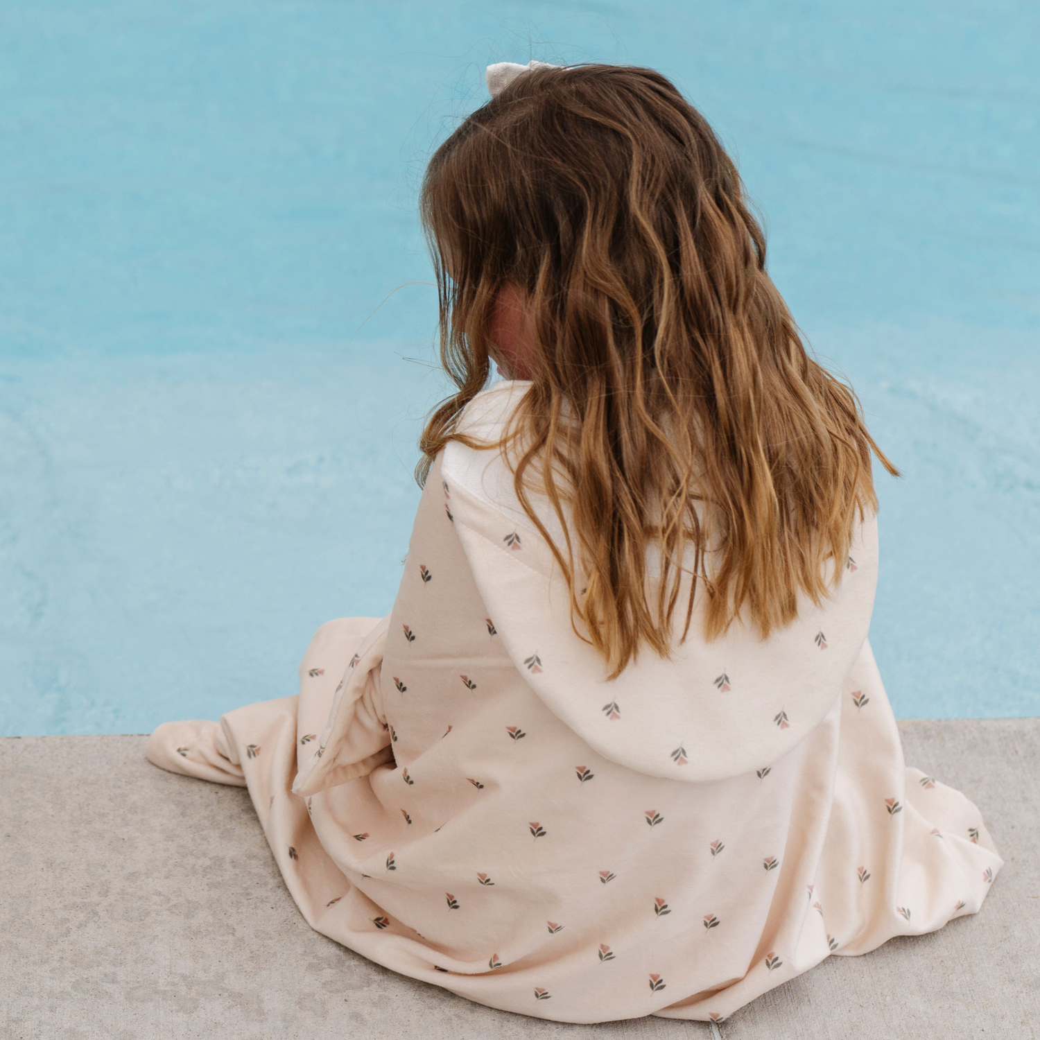 Tulips Toddler Hooded Towel