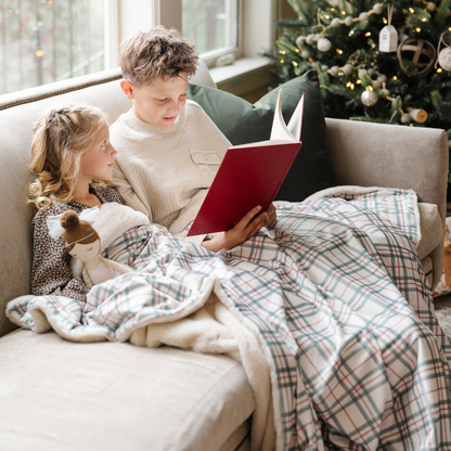 HOLIDAY MINKY/FAUX FUR THROW BLANKETS