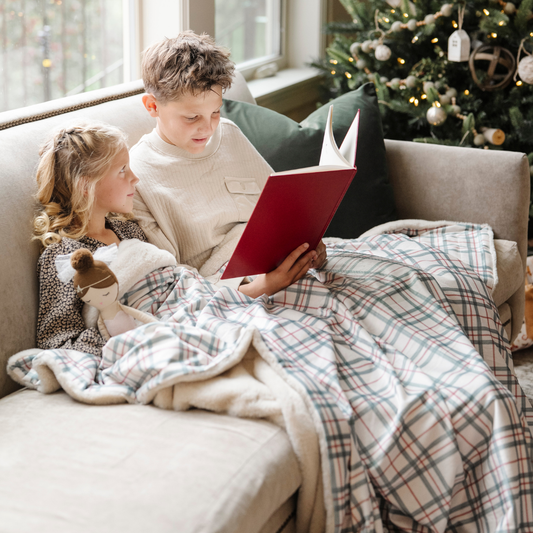 HOLIDAY MINKY/FAUX FUR XL BLANKETS