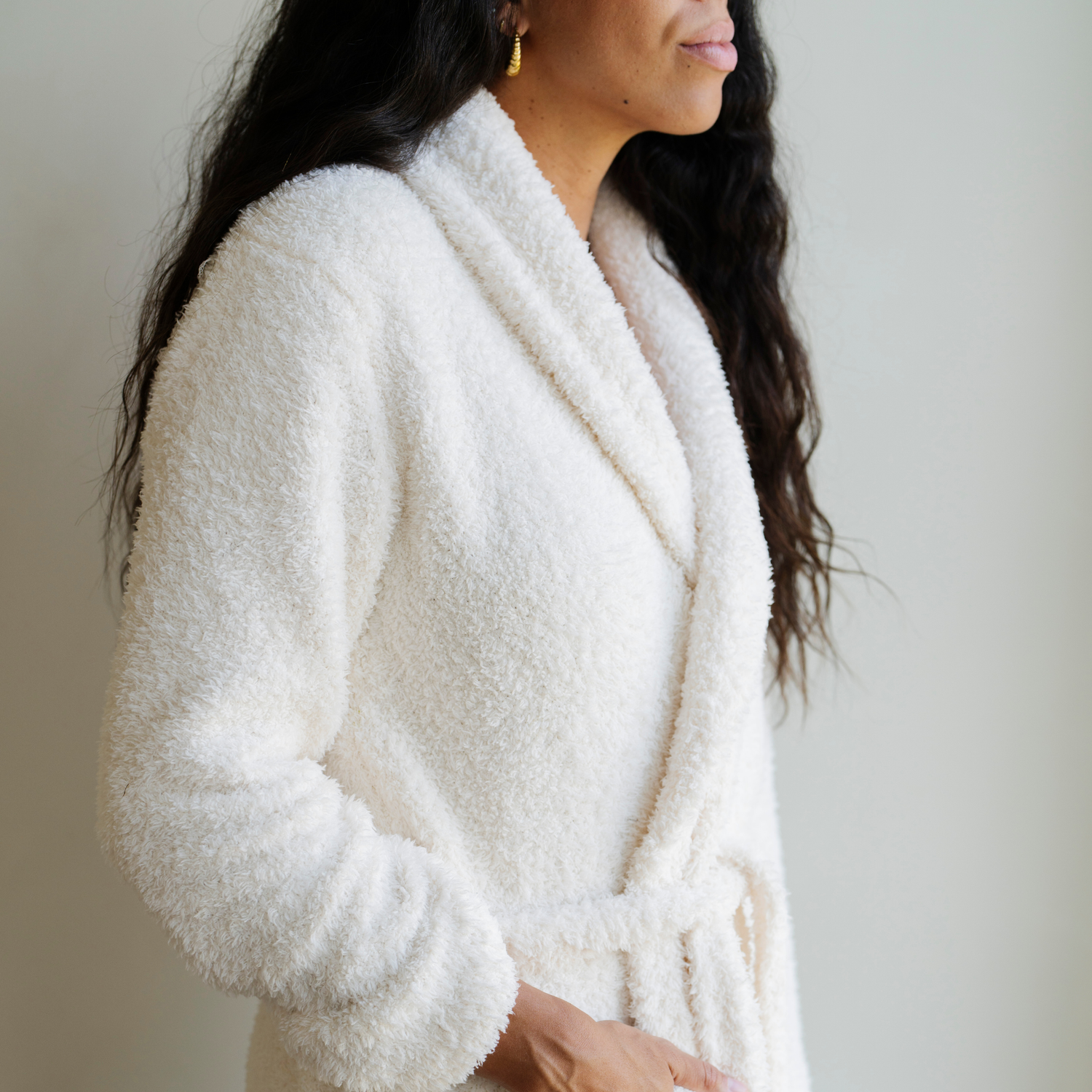 Ivory Bamboni L/XL Robe