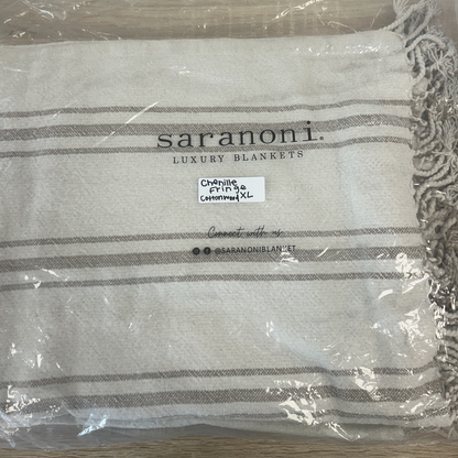 Cottonwood Chenille Fringe XL Blanket