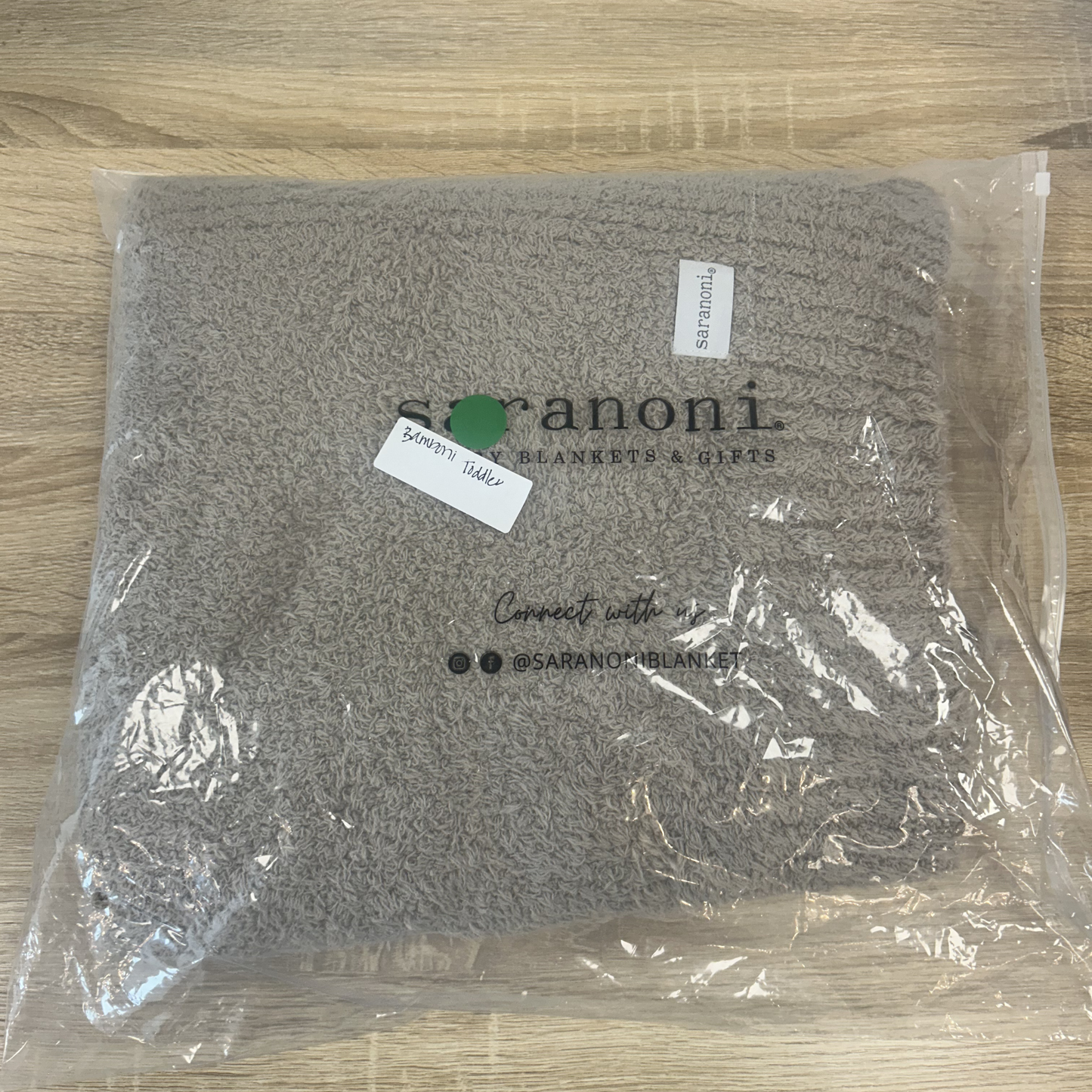 Taupe Bamboni Toddler Blanket