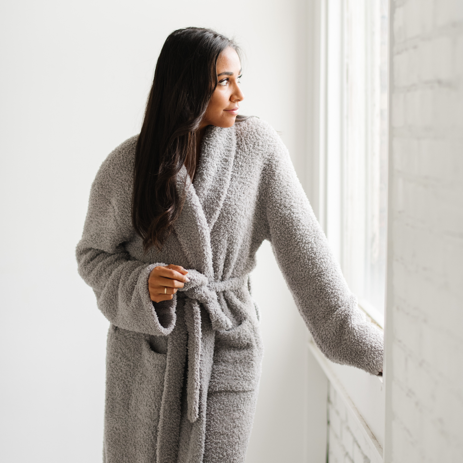 Gray L/XL Bamboni Robe