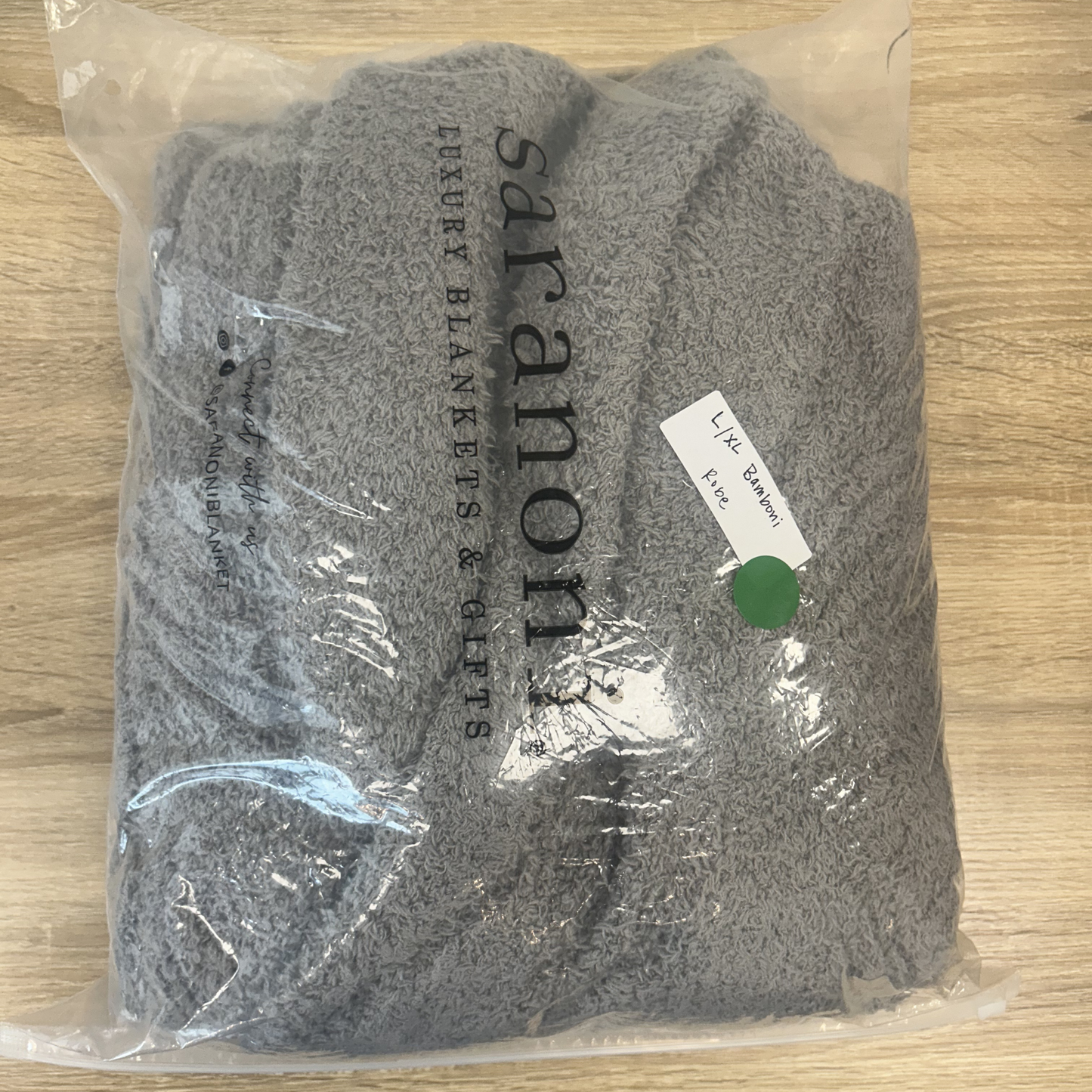 Gray L/XL Bamboni Robe
