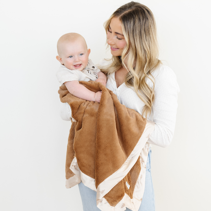 SATIN BORDER RECEIVING BLANKETS