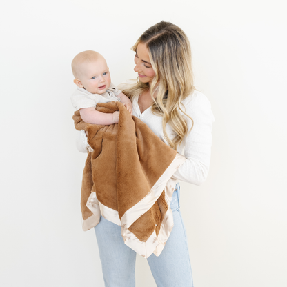 SATIN BORDER RECEIVING BLANKETS