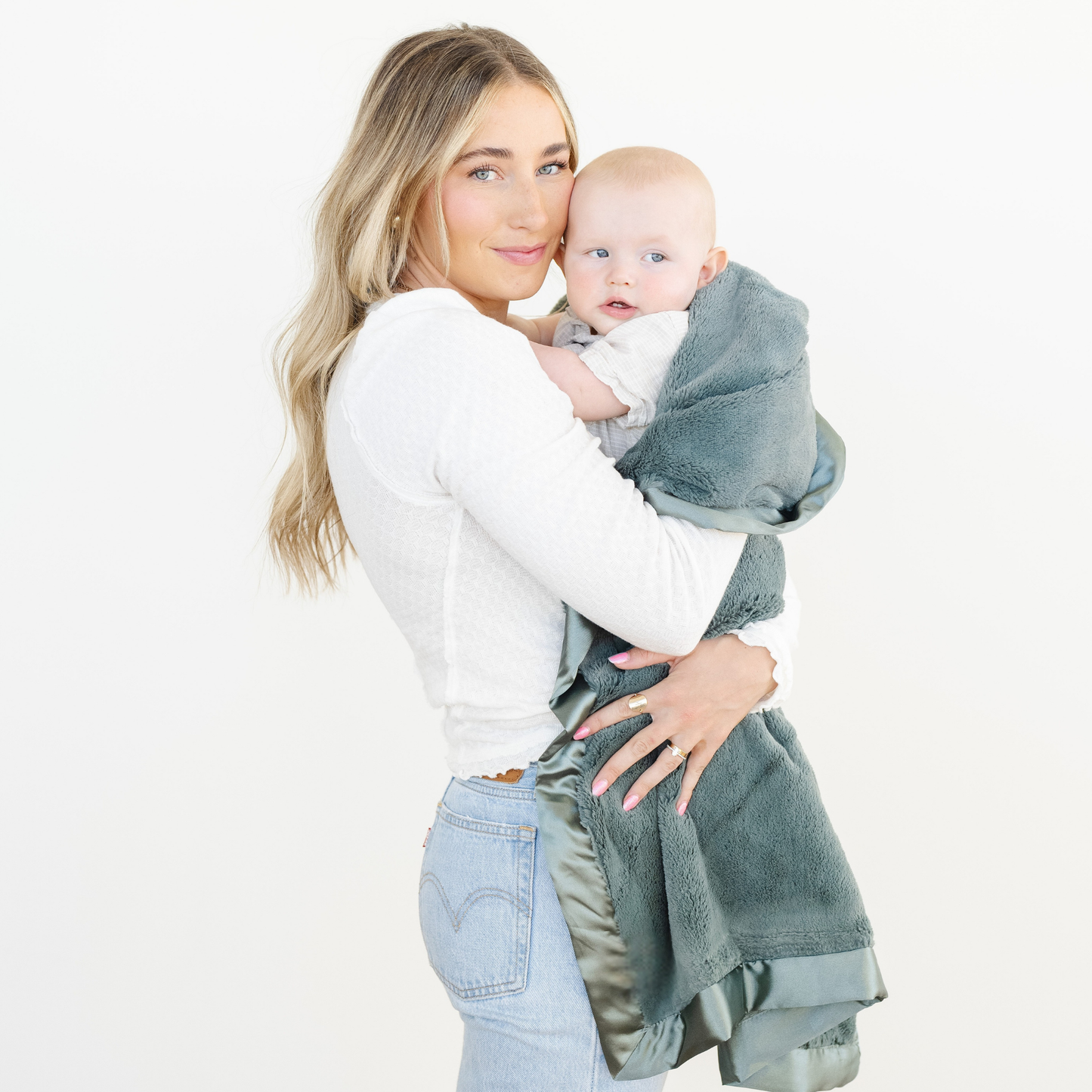 SATIN BORDER RECEIVING BLANKETS