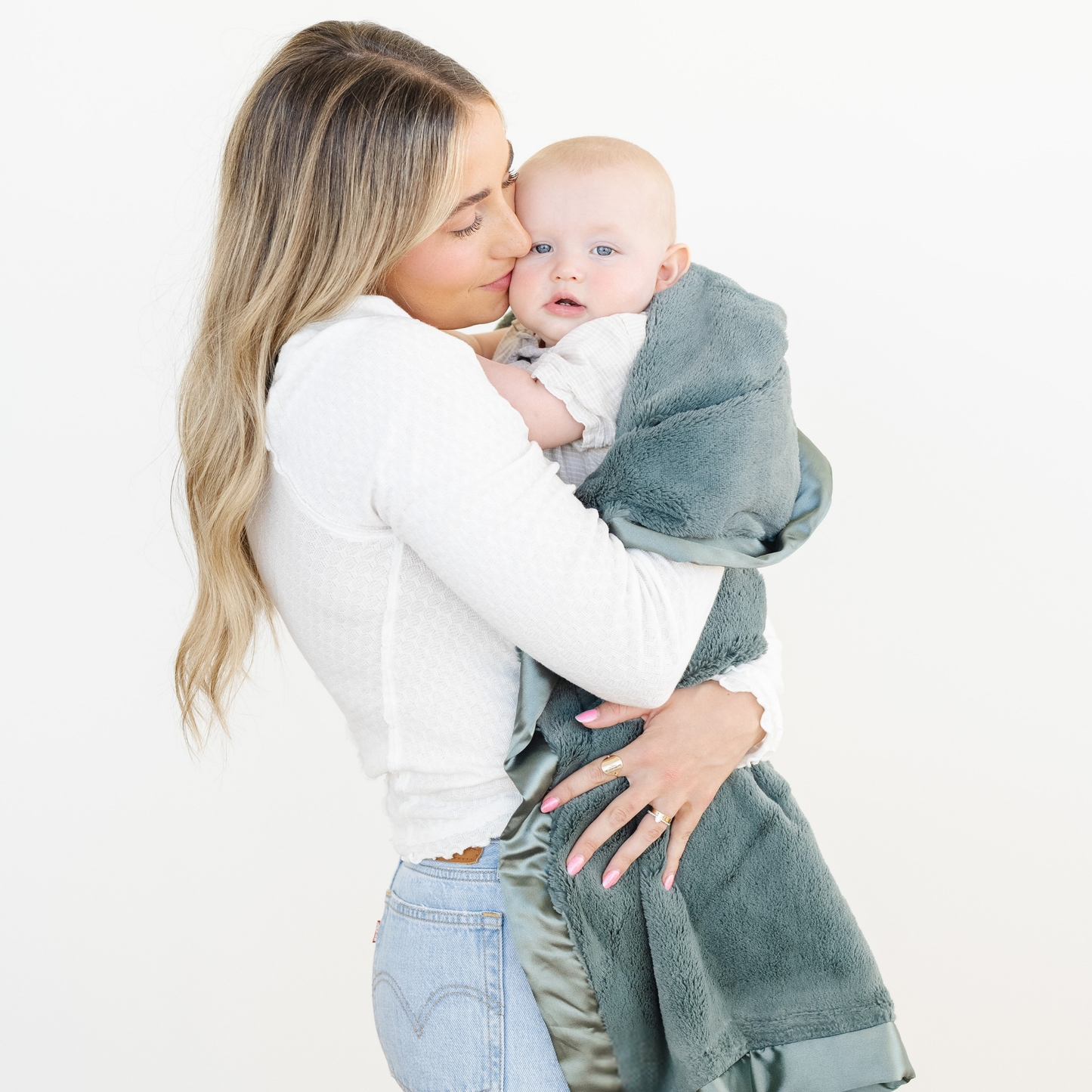 SATIN BORDER RECEIVING BLANKETS