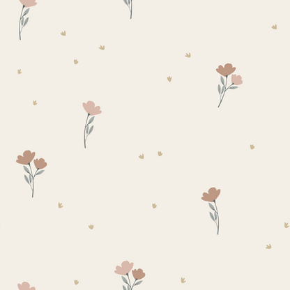A floral pattern. 