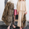 Classic Leopard Faux Fur Toddler Blanket - Saranoni