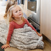 Snow Leopard Faux Fur Toddler Blanket - Saranoni