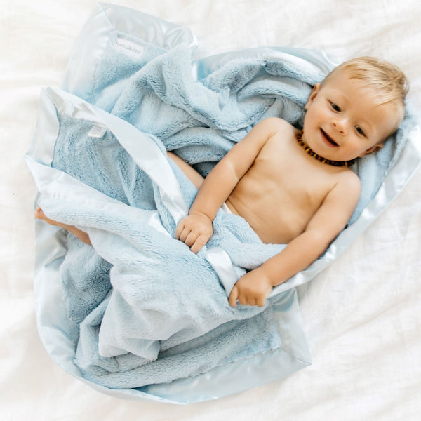 Satin Trim Baby Blankets