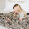 Classic Leopard Faux Fur Full/Queen Blanket - Saranoni
