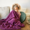 Deep Rose Bamboni Toddler Blanket - Saranoni