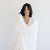 DOUBLE RUCHED FAUX FUR THROW BLANKETS - Saranoni