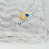 Dove Patterned Faux Fur Extra Large Throw Blanket - Saranoni