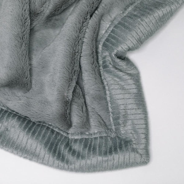 Gray Lush Toddler Blanket - Saranoni