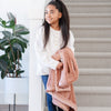 Rosy Lush Toddler Blanket - Saranoni