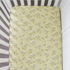Yellow Buds Cotton Crib Sheet - Saranoni